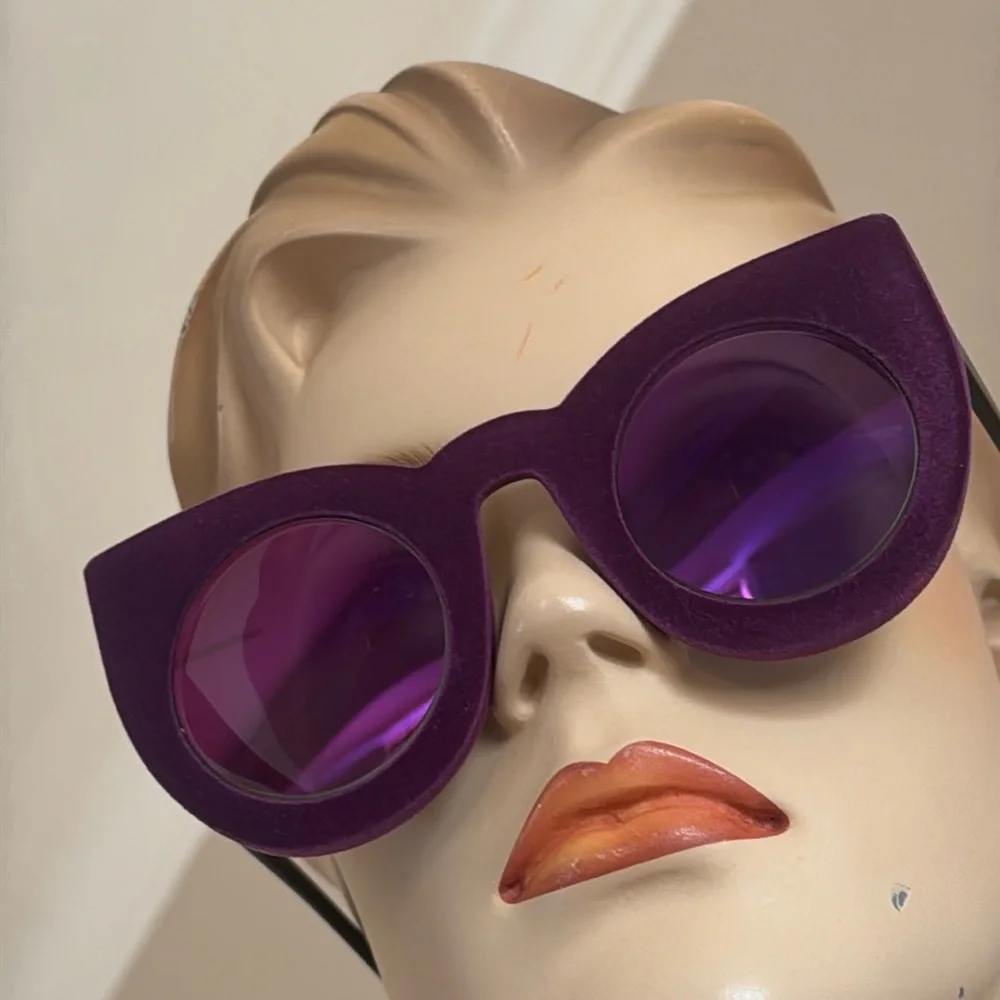 Purple Velvet Unisex Eyeglasses